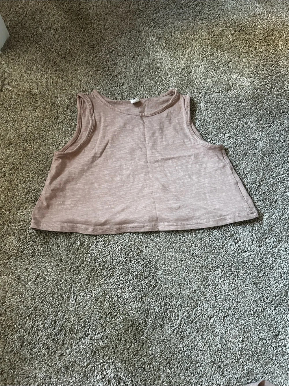 SHEIN Sleeveless Crop Top in Light Mauve